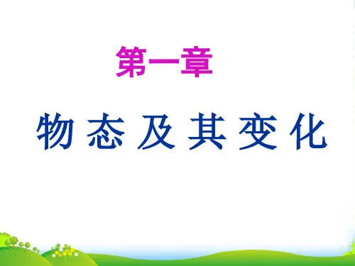 北师大版八年级上第一章《物态及其变化》复习课件(共38张PPT)