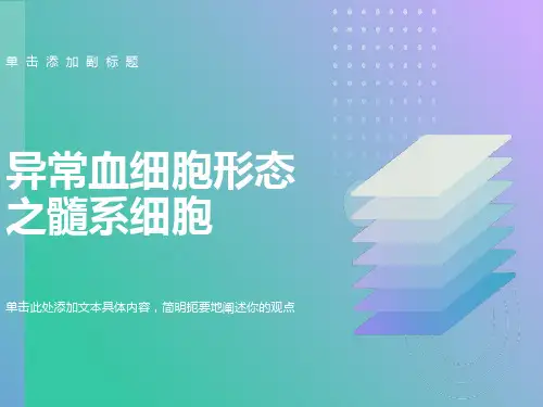 异常血细胞形态