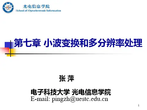 第七章 小波变换和多分辨率处理PPT课件