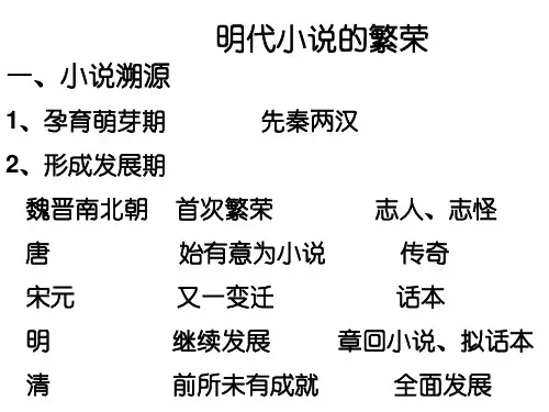 32.明代小说繁荣