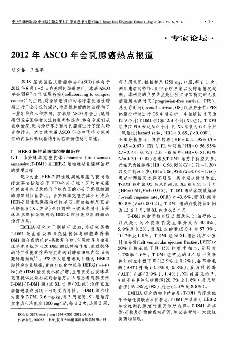 2012年ASCO年会乳腺癌热点报道