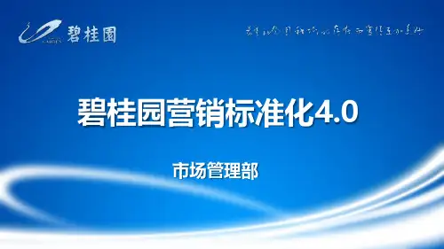 房地产制度与标准 - 碧桂园营销标准化4.0正式版