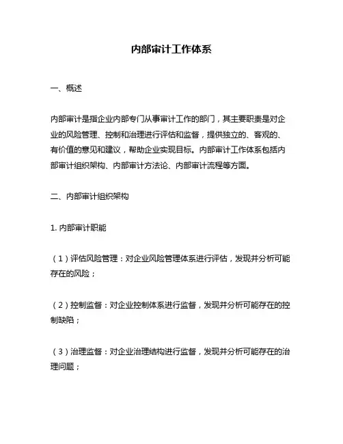 内部审计工作体系
