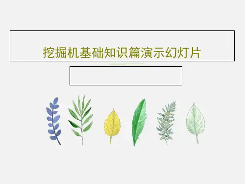 挖掘机基础知识篇演示幻灯片共50页文档