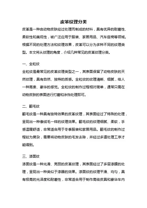 皮革纹理分类