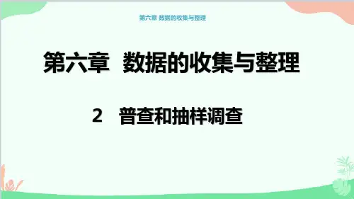 北师大版数学七年级上册普查与抽样调查课件
