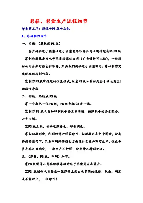 彩箱基本知识