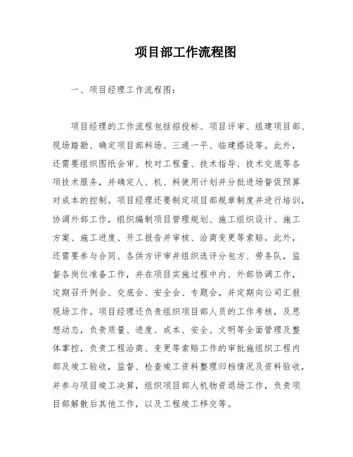 项目部工作流程图