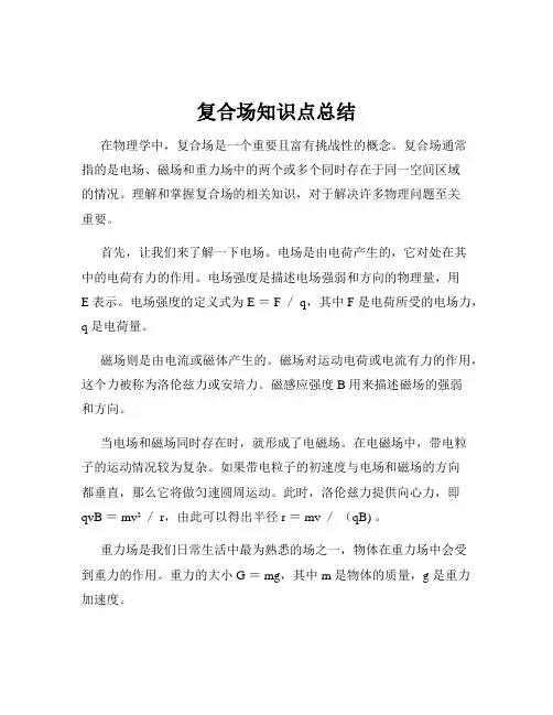 复合场知识点总结