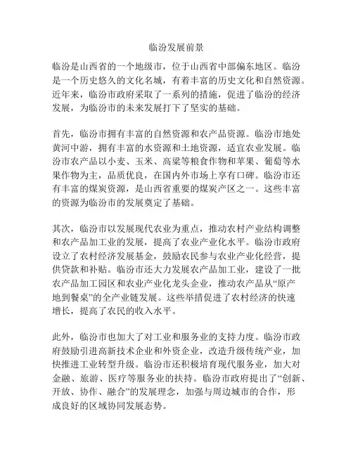 临汾发展前景