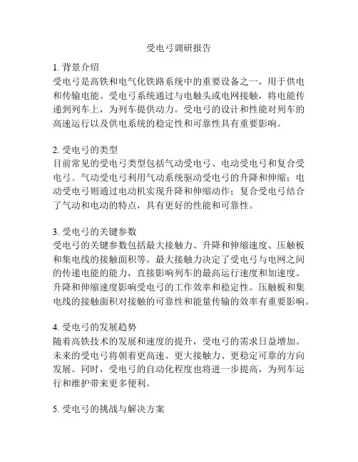 受电弓调研报告