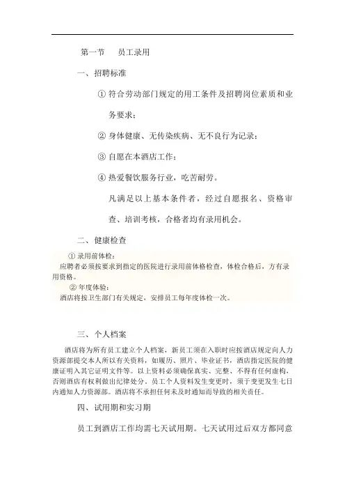 员工手册-人力资源部分