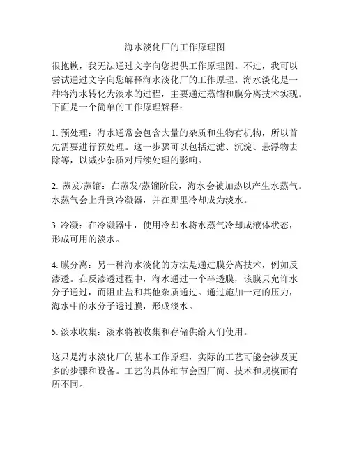 海水淡化厂的工作原理图