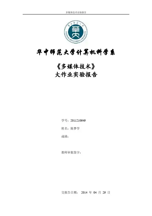 多媒体技术实验报告
