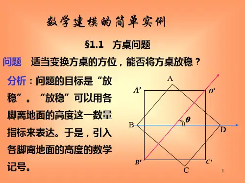 数学建模的简单实例ppt课件