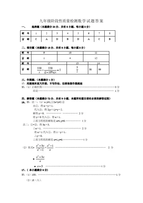 2012.05.21二模数学答案