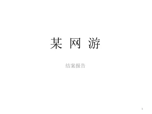 某网游EPR口碑营销结案报告
