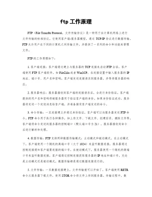 ftp工作原理
