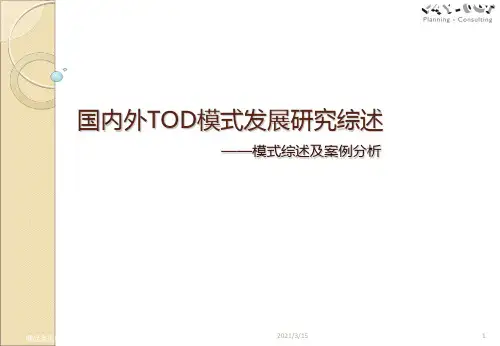 国内外TOD模式研究综述及案例分析