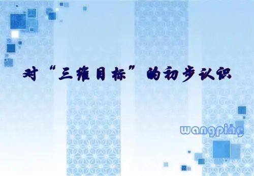 三维目标