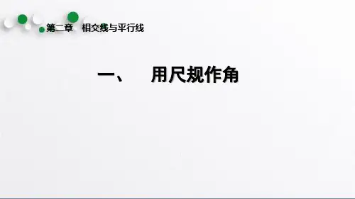 北师大版七年级数学下册  第6讲 尺规作图及平行线 (18张PPT)