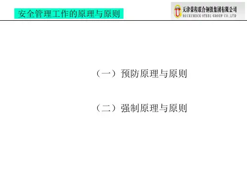 安全管理的原理与原则