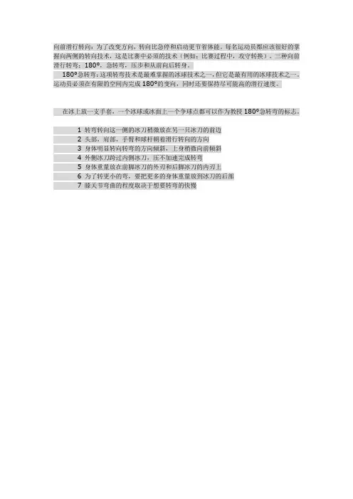 冰球技术要领