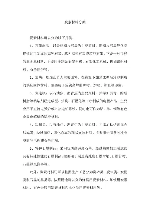 炭素材料分类