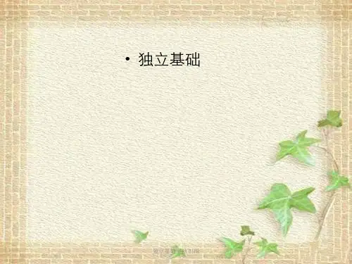 独立基础平法识图