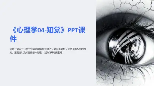 《心理学04-知觉》课件