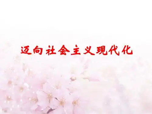 北师大版 第14课 迈向社会主义现代化(上课)