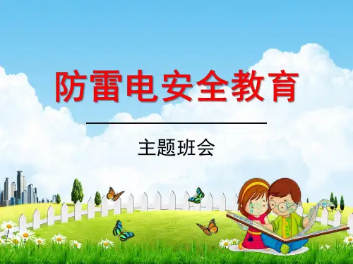中小学主题班会《防雷电安全教育：防雷安全知识》教学课件精品PPT优秀课件