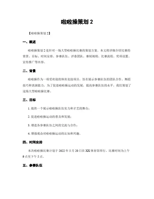 啦啦操策划2