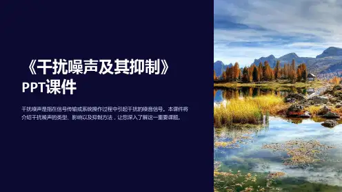 《干扰噪声及其抑制》课件