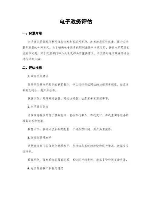 电子政务评估