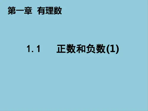 人教版七年级上册数学第一章有理数课件PPT课件PPT(2)