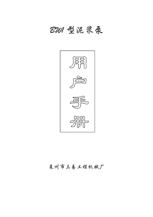 BW1说明书