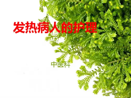 发热病人的护理