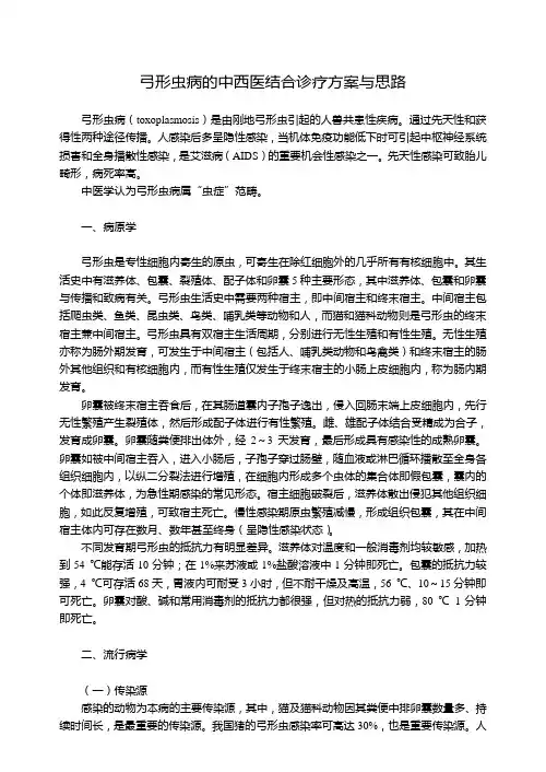 弓形虫病的中西医结合诊疗方案与思路