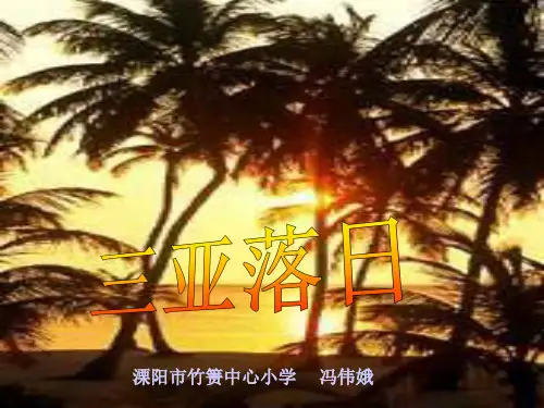 三亚落日.PPT课件
