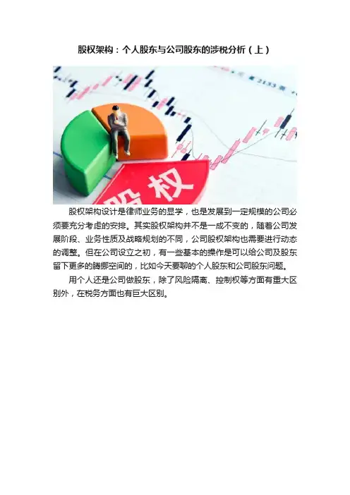 股权架构：个人股东与公司股东的涉税分析（上）