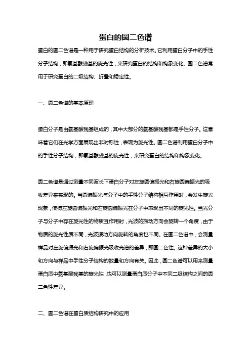 蛋白的圆二色谱