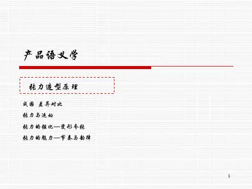 从实形、虚行造型原理对产品进行语意分析