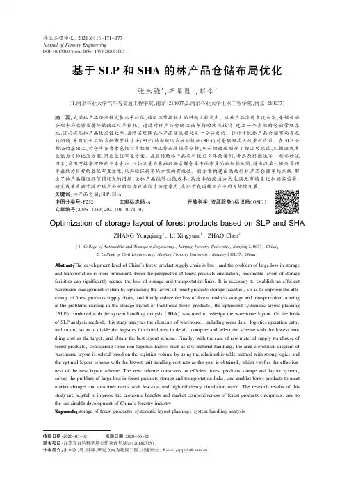 基于SLP和SHA的林产品仓储布局优化