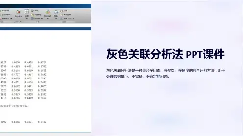 《灰色关联分析法》课件