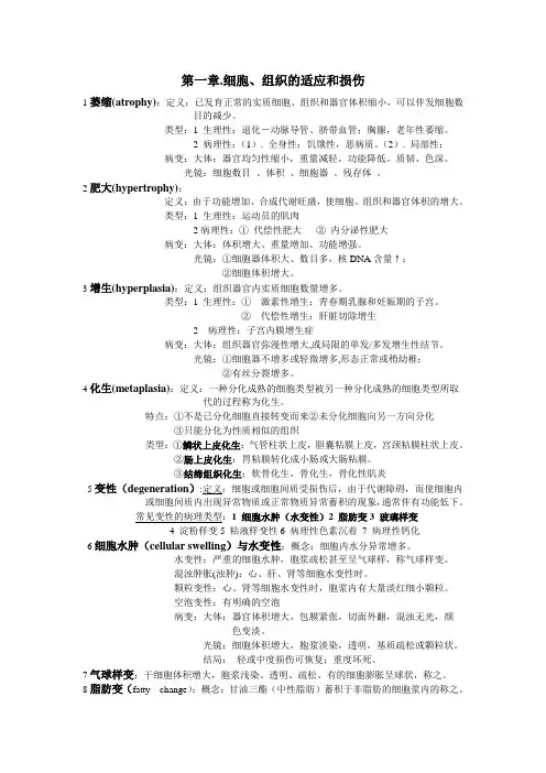 第一章适应与损伤