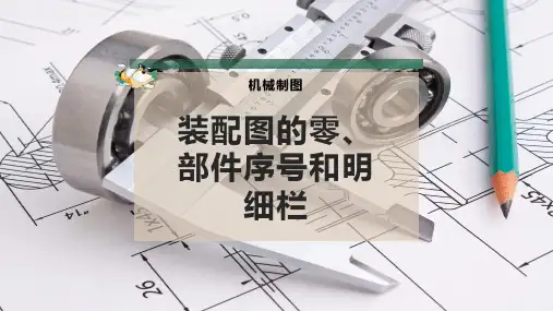 装配图的零、部件序号和明细栏