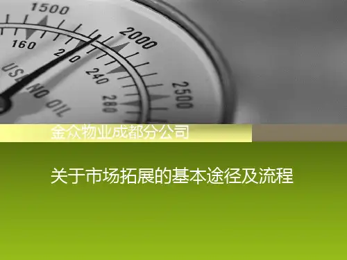 关于市场拓展的基本途径及流程详解