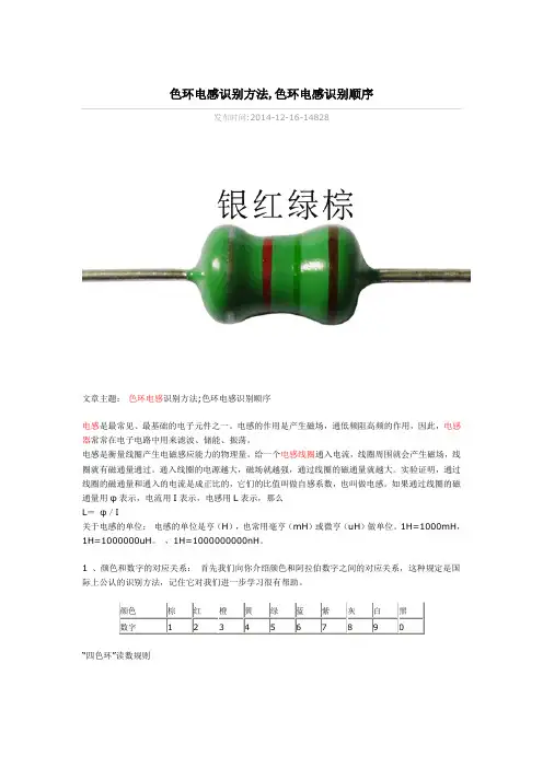 色环电感