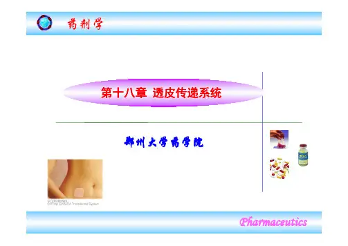 第18章 透皮给药制剂